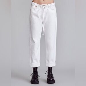 R13 Paperbag Hayden white boyfriend jeans